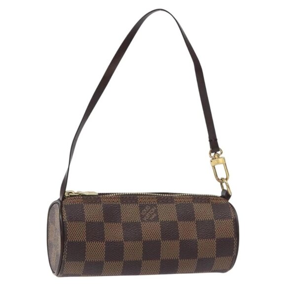 LOUIS VUITTON Damier Ebene Papillon Pouch LV Auth 130401 - Picture 1 of 16